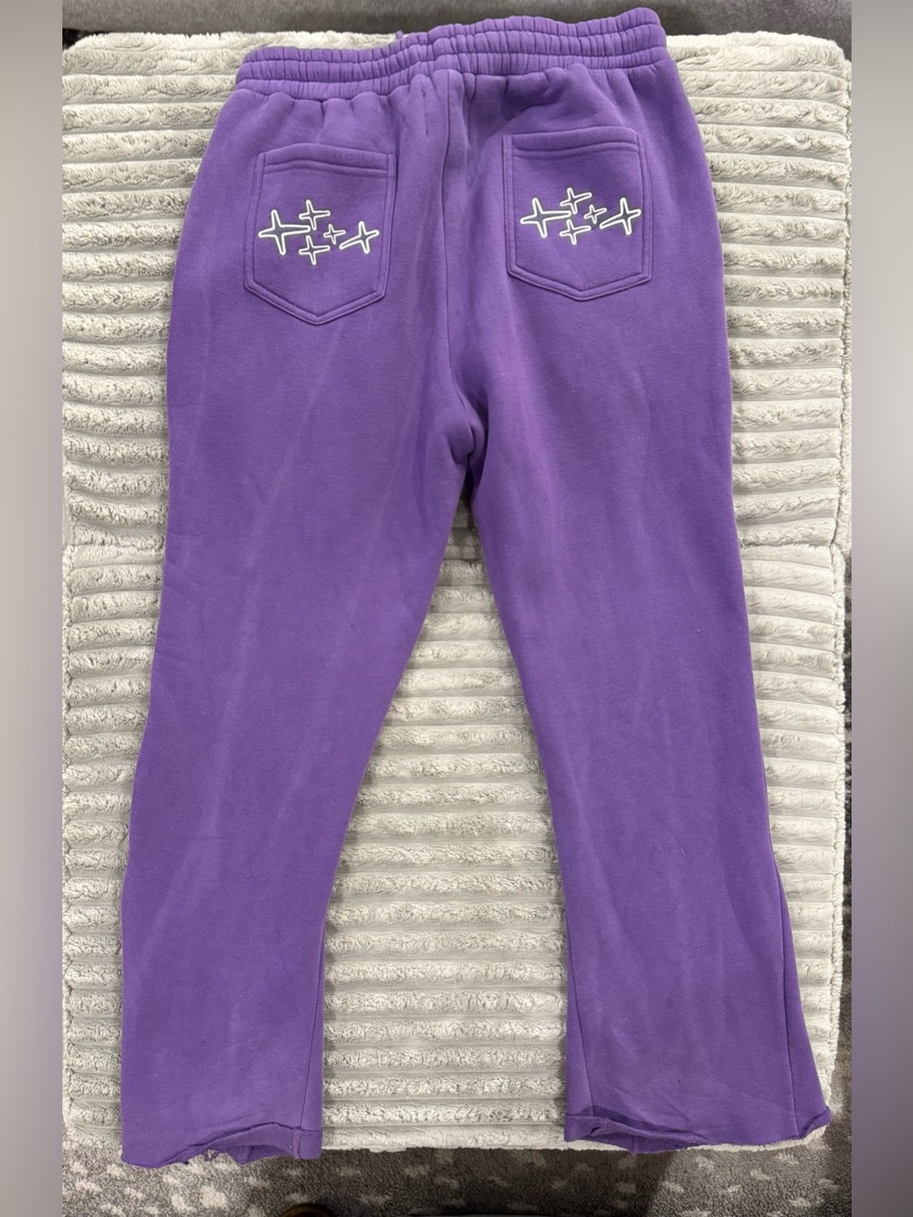 Retrovert Men's Purple Casual Joggers - Picture 6 of 9